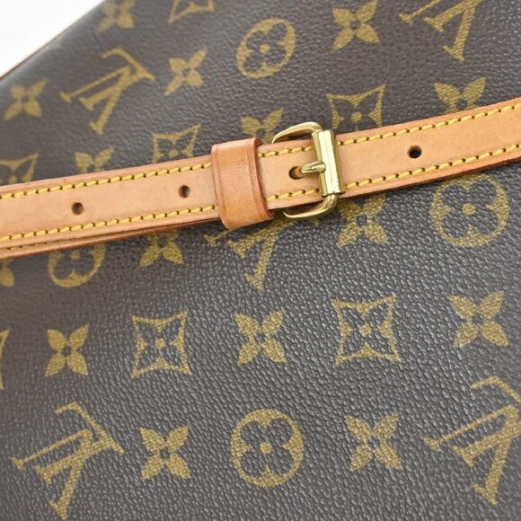 LOUIS VUITTON Logo Drouot Shoulder Bag Monogram Leather Brown - Picture 14 of 16